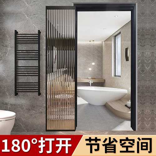 厨房卫生间厕所pd门折叠门子母门玻新品极窄pt门推拉门平开一体门