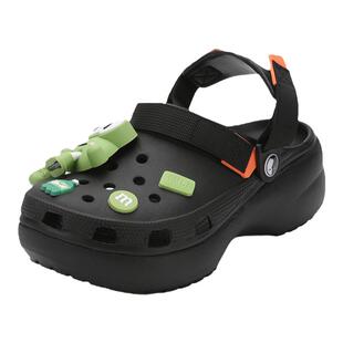 Tt&Mm/汤姆斯厚度女鞋踩屎感云彩增高洞洞鞋 外穿夏季diy卡通凉鞋