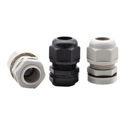 PG尼龙电缆防水接头塑料压盖1/2