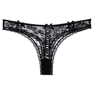 维多利亚性感蕾丝丁字裤欧美时尚内裤女士无痕运动瑜伽亲肤纯棉档