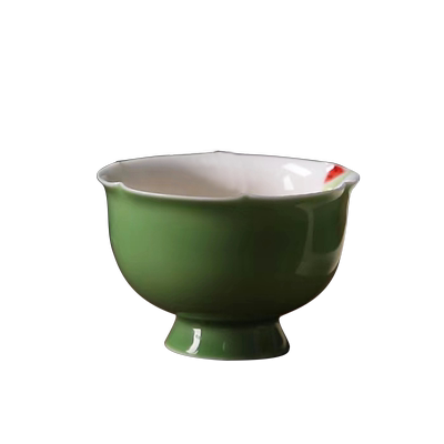 手绘色釉主人杯女士高端茶盏