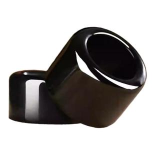 天然新疆和田玉墨玉扳指男女款戒指大拇指玉石指环霸气文玩手把件