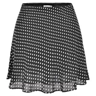 reformation法式圆点夏季殷桃碎花包臀半身裙子女显瘦百搭A字短裙