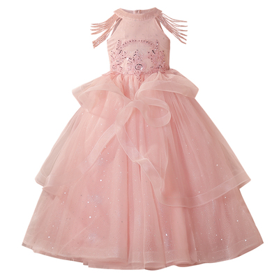 女童礼服高端轻奢小众公主裙儿童生日钢琴演出服小花童婚礼蓬蓬裙