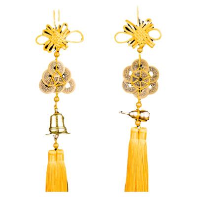 2026年马年五黄二黑位顺铜钱挂件