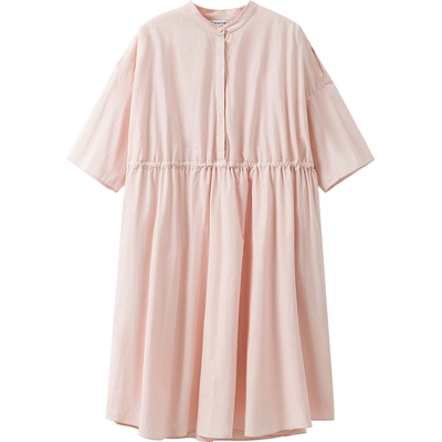 播商场同款高腰清纯连衣裙女夏季新款法式简约长裙BDS2LD2254