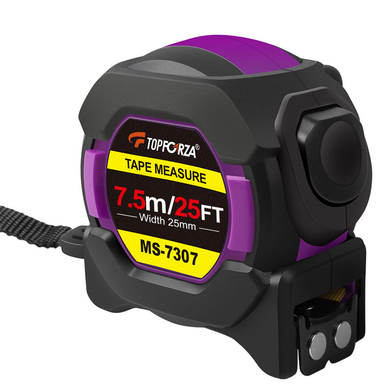 拓伏锐卷尺加厚加硬7.5m自锁钢卷尺子盒尺家用米尺包胶耐摔公英制