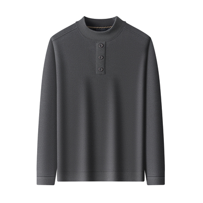 罗蒙加绒加厚秋冬保暖打底衫男士