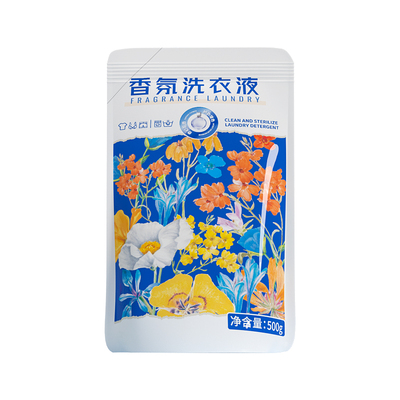 蓝漂500g袋装洗衣液补充持久留香机洗柔和不伤手家用洗衣液