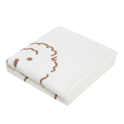 宿舍毛巾家用可爱卡通小狗浴巾