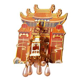 上海城隍庙灯笼冰箱贴 北京故宫西安馆南京博物院文创旅游纪念品