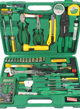 威力狮工具51件+8件电工工具组合套装电力机修家用五金维修工具箱