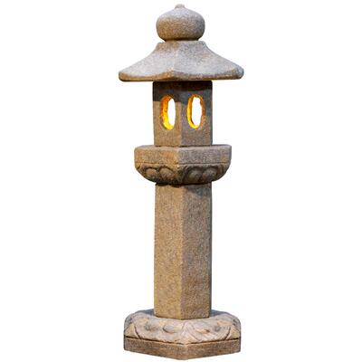 中式庭院石灯笼户外灯太阳能灯