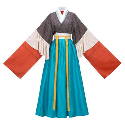 复原版型晋制汉服荷叶边半袖破裙