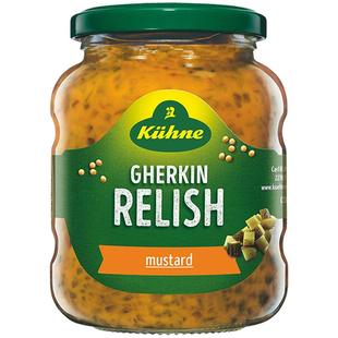 进口德国冠利芥末青瓜蓉汉堡酱三明治早餐面包蘸酱西餐调味350g