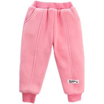 女童棉裤加绒一条过冬宽松