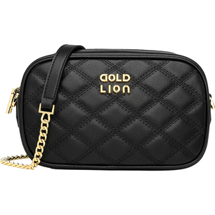 金利来时尚真皮女包2025新款牛皮单肩斜挎包包通勤百搭链条小包潮