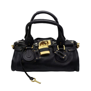 明星同款中古帕丁顿包千禧复古做旧锁头包时尚通勤网红单肩手提包