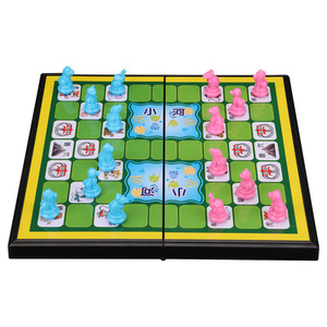 斗兽棋磁吸儿童动物棋象狮虎豹狼狗猫鼠立体动物大号折叠飞行围棋