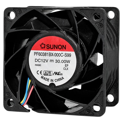 建准12V暴力6038滚珠调速风扇6CM