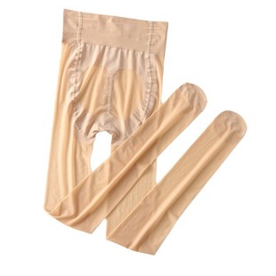 男士大码丝袜裤尿口薄款无痕九分丝袜密桃臀防勾丝肤色连裤袜