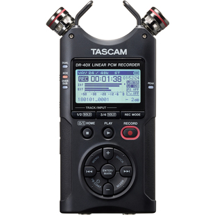 TASCAM/达斯冠DR40X录音机调音台内录采访录音笔会议课堂影视单反