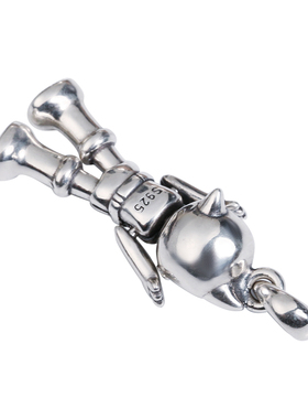 YUKI个性痞帅男女阿童木银项链