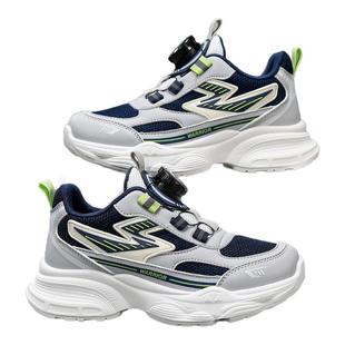 回力童鞋男童鞋春秋款2025新款跑步鞋皮面防水中大童儿童运动鞋子