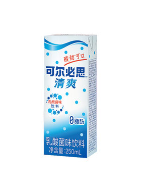 【可尔必思旗舰店】乳酸菌味饮料清爽解腻0脂肪原味饮品250ml装