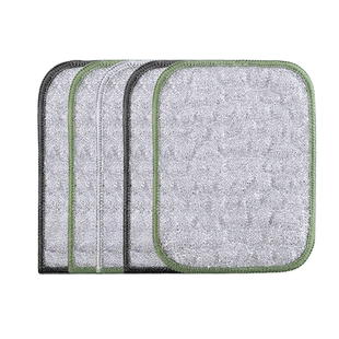 【全新升级】双面专用钢丝洗碗布棉纱双层洗碗巾加厚刷锅洗碗神器