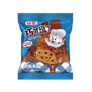 宾堡巧可逗了小面包巧克力豆夹心可可下午茶蛋糕学生早餐零食