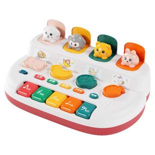 婴儿因果关系玩具躲猫猫开关盒按键弹出式0一1岁宝宝2益智3早教月