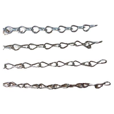 3mm重吊链单钩单8字白锌链八字链