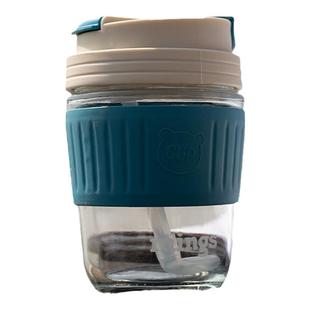 mings铭氏咖啡水杯350ml家用随行双饮玻璃杯大容量新款2023年便携