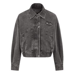 MOUSSY 2026春季新品街头复古做旧短款牛仔夹克外套028JSA10-1003