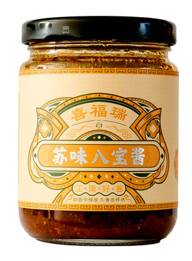 喜福瑞苏味八宝酱拌饭酱瓶装罐头