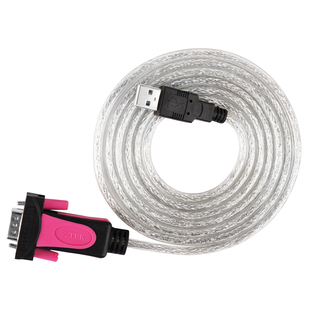 Z-TEK力特USB转RS232串口线公头DB9针COM工业级ZTEK转换器ZE533C