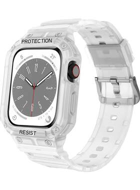 iwatch10/9硅胶一体保护壳手表带