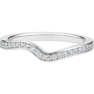 [新年礼物]De Beers 戴比尔斯 Caress 铂金戒指