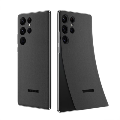 三星s22ultra手机素皮后膜