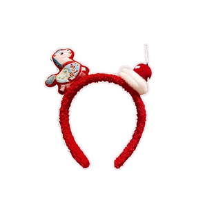 2026马年装饰本命年礼物新年红色男士发箍洗脸敷面膜专用头箍发卡