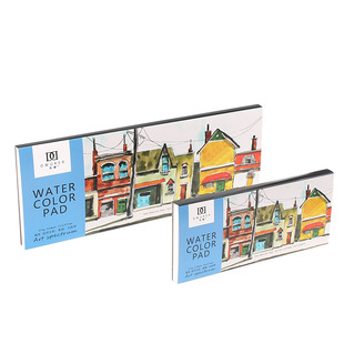 遵爵丢勒水彩纸300g纯棉浆细纹长方形水彩本便携随身旅行四面封胶