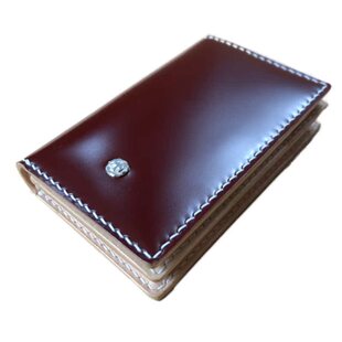 匠心 日本新禧马臀皮短款卡包 男士商务马皮名片包定制 男女复古