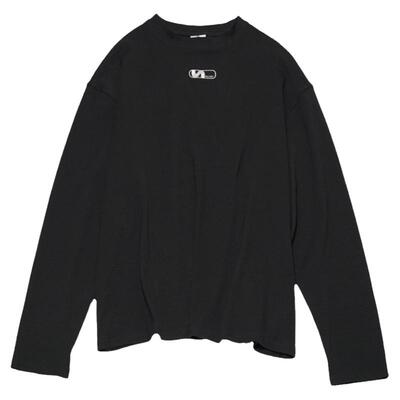 百搭小刺绣羊毛拉架弹力打底T恤