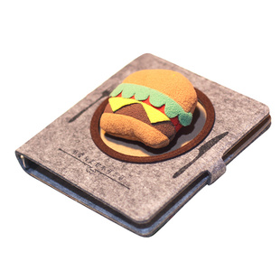 顽创意 美食吃货系列手帐六一儿童礼物礼品文具手记精美活页夹装订日记学生读书批发定制可拆笔记本子记事本