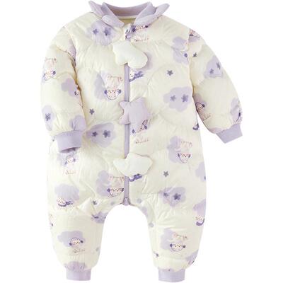 巴拉巴拉宝宝羽绒连体衣婴儿哈衣