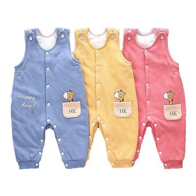 薄棉背带裤宝宝纯棉中大童棉裤子