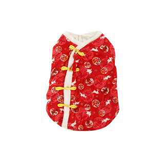 宠物狗狗冬季新年战袍过年喜庆唐装保暖马甲柴犬柯基2026新款棉衣