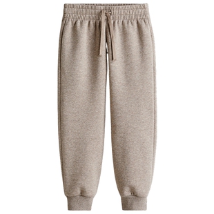 HM童装儿童男童裤子宽松美式束脚卫衣面料运动户外慢跑裤1260878