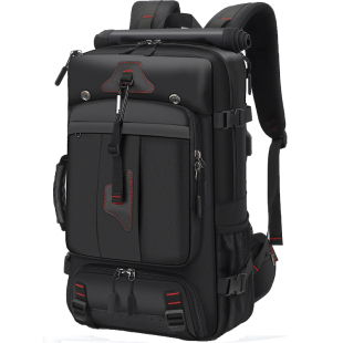 多功能双肩包男士商务单肩手提电脑包大容量出差旅行登机行李包17